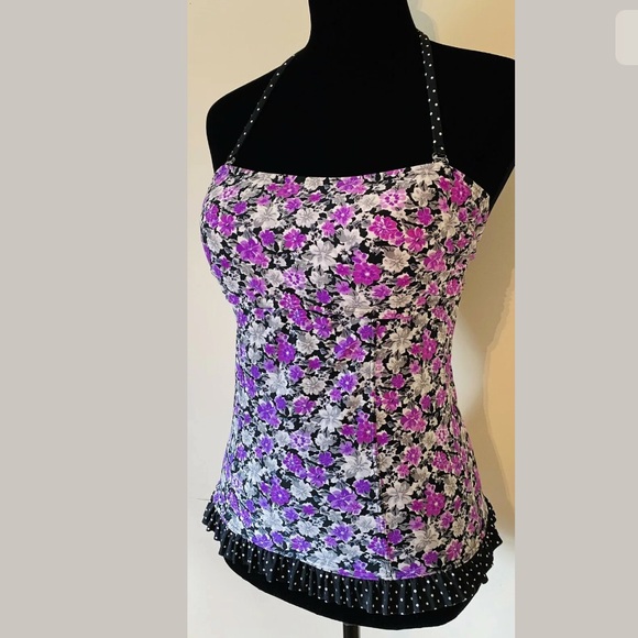 Hula Honey Swimwear Bathing Suit Top Size Medium - Picture 1 of 12